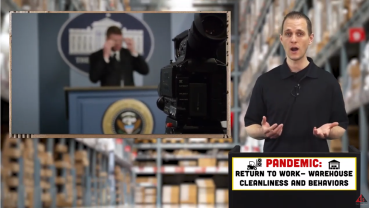 PANDEMIC: RETURN TO WORK- WAREHOUSE CLEANLINESS AND BEHAVIORS video