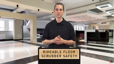 RIDEABLE FLOOR SCRUBBER SAFETY video