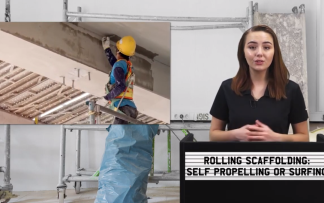 ROLLING SCAFFOLDING-SELF PROPELLING OR SURFING