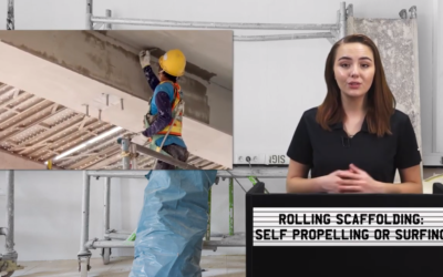 ROLLING SCAFFOLDING-SELF PROPELLING OR SURFING