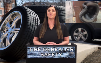 TIRE DEBEADER SAFETY