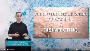 CLEANING AND DISINFECTION SAFETY video
