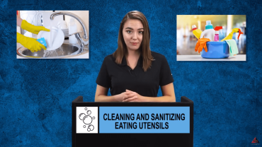 CLEANING AND SANITIZING EATING UTENSILS video