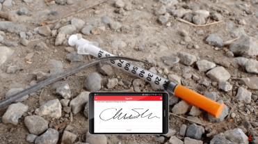 CONSTRUCTION SITE: HYPODERMIC NEEDLES video