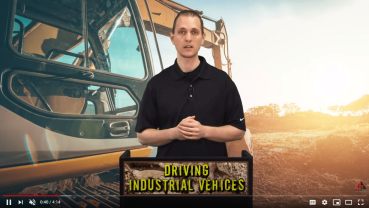 DRIVING INDUSTRIAL VEHICLES (TRACTORS AND BACKHOES) video