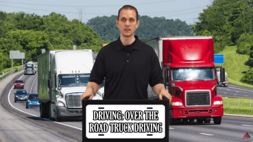 DRIVING: OVER THE ROAD TRUCK DRIVING video