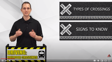 DRIVING: RAILROAD CROSSINGS video