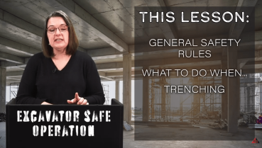 EXCAVATOR SAFE OPERATION video